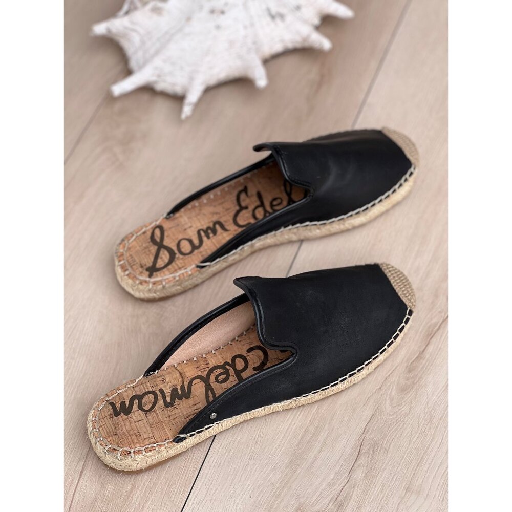 Sam Edelman Black and Tan Loafers